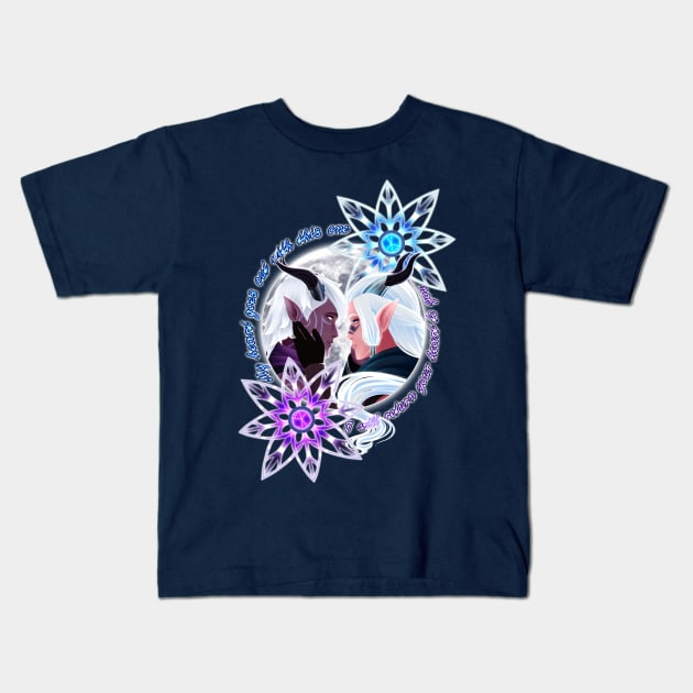 Runaan & Ethari Kids T-Shirt by Anrui